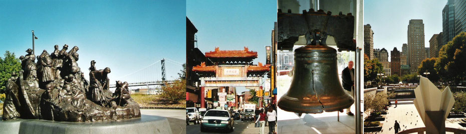 Irisches Hungerimmigrantendenkmal, Chinatown, Liberty Bell, Philly’s Zentrum 