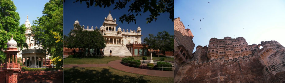 Jodhpur: Jaswant Thada-Mausoleum und Festung Meherangarh