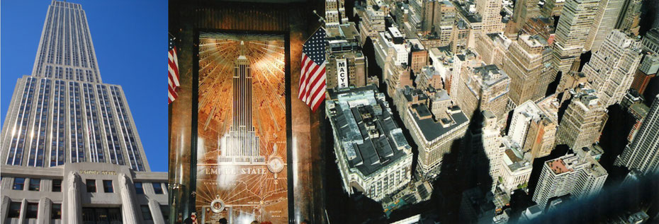 Empire State Building*, Eingangshalle, Häuserschluchten mit Schatten des ESB
