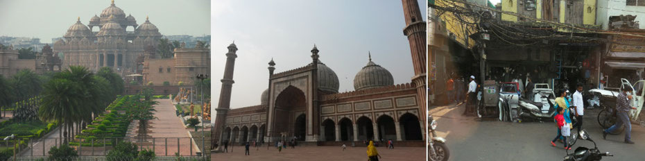 Delhi: Akshardham-Hindu-Tempel, Freitagsmoschee, Diebensmarkt