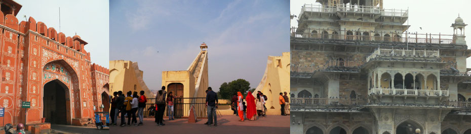 Jaipur: Die „pinke“ Stadt, die weltgrößte Sonnenuhr, Taubenparadies auf dem Albert Hall Museum