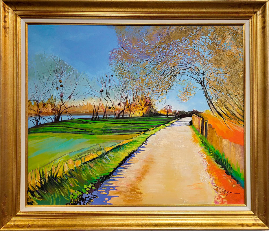  Il y a du jaune dans ces arbres ? ...Peignez les en jaune. Et les ombres ? un peu bleues ? peignez les en bleu outremer pur ! et ces feuilles ? du rouge ? sortez le tube de vermillon ! Ne copiez pas trop d'après nature l'art est une abstraction.