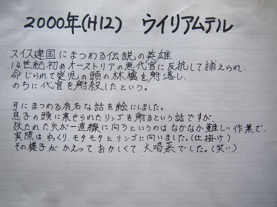 弓にまつわるテーマを求めて、ついに海外にまで行きました。「仕掛け」も色々と工夫しているようで、苦労の程がしのばれます。