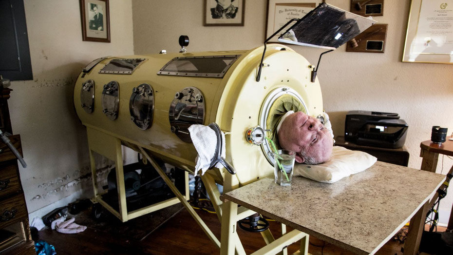 Some people had to live the rest of their lives, often decades, in Iron Lungs