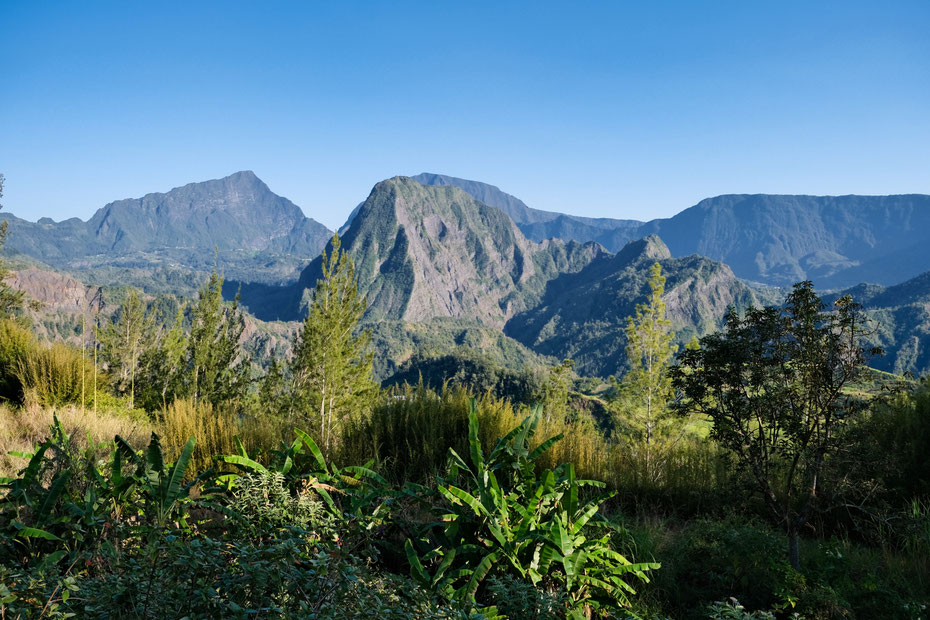 Piton d'Anchaing dans le Cirque de Salazie, La Réunion
