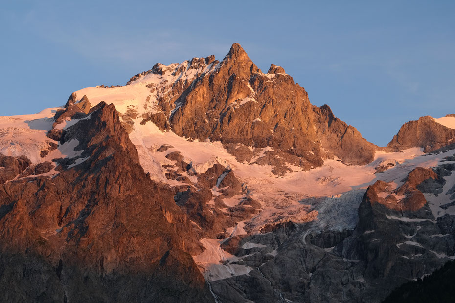 Coucher de soleil sur la Meije