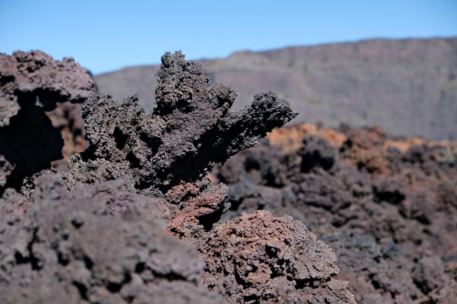 Laves en gratons au Piton de la Fournaise, La Réunion