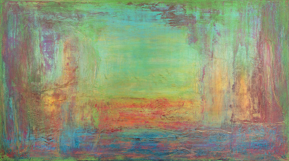 Congealed 1 - 2021-2022 (acrylic & mixed media on wood - 50 x 50 x 5) - photo: Chris Gebhart [enquire for price / Preis auf Anfrage]