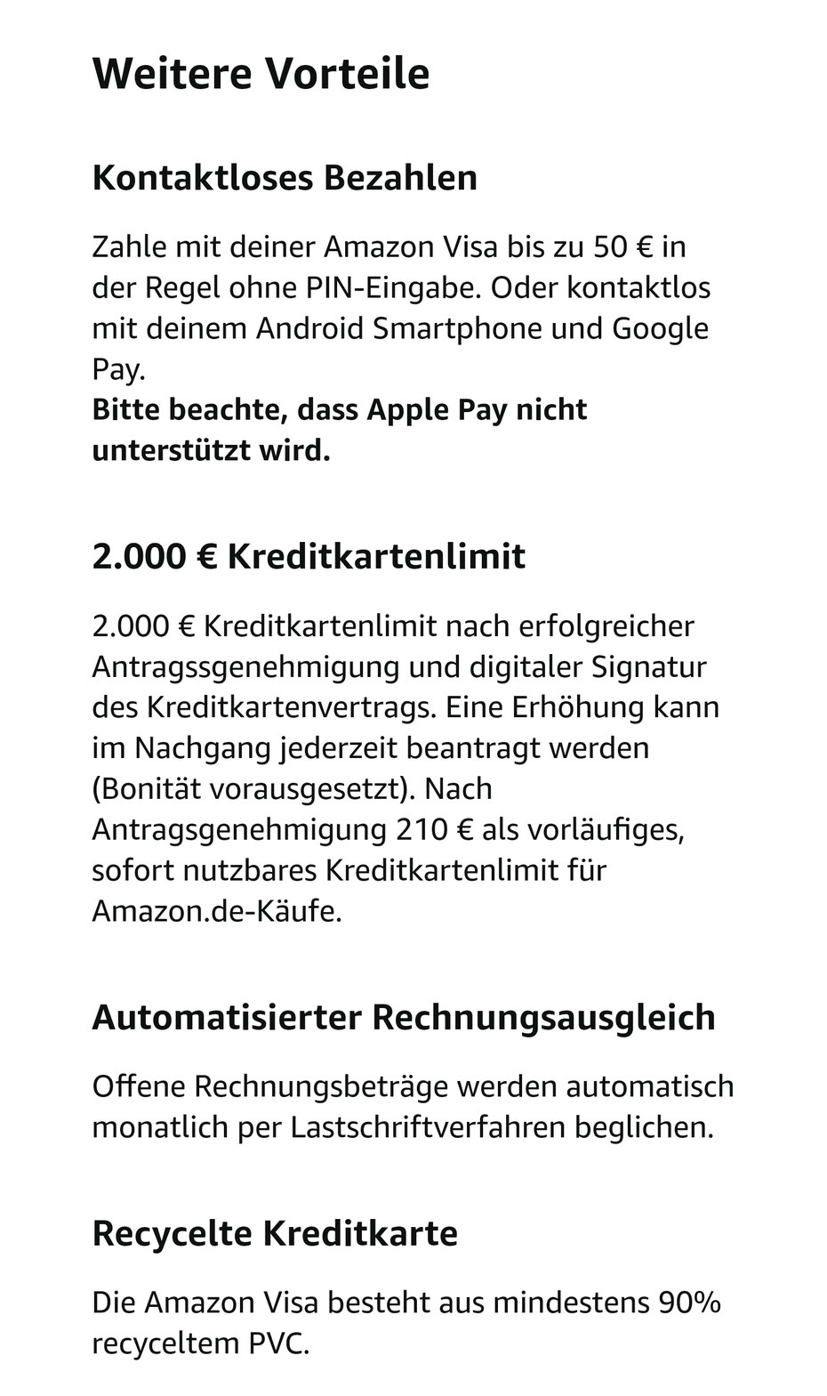 Weitere Vorteile