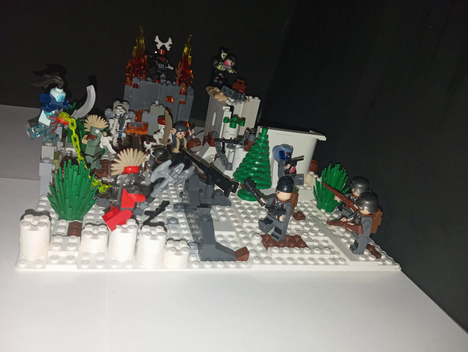 photo concours LEGO reconstitution historique fantaisie – bataille LEGO zombies skeletons