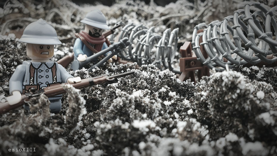 minifig LEGO® ww1 militaire première guerre mondiale  1914 1918 construite en briques LEGO®
