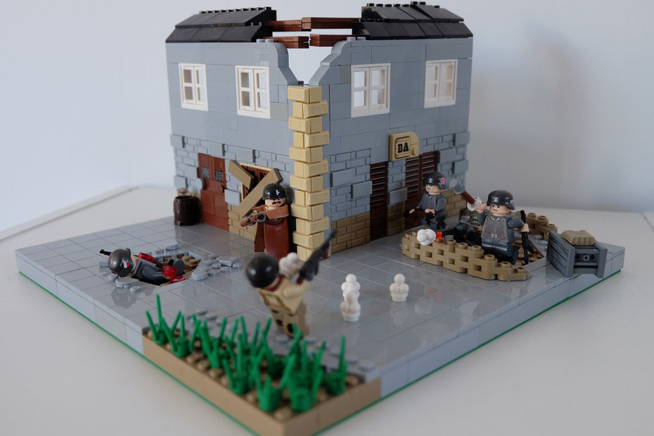 la guerre mondiale en briques de construction lego® 1944 la bataille de Caen