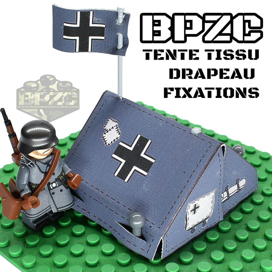 tente pour minifig ww2 mini figurines guerre mondiale