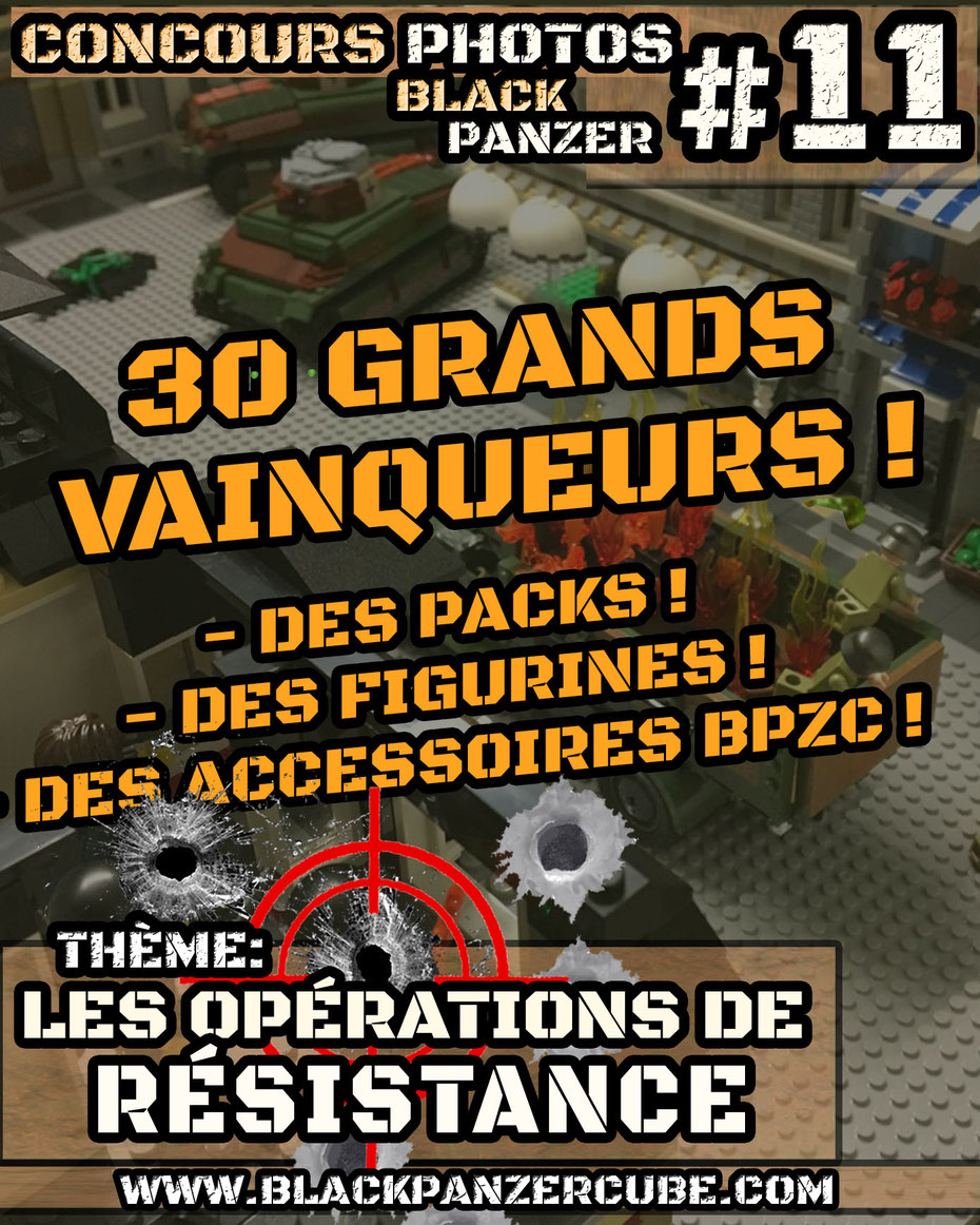 concours photo en lego® reproduction de la résistance Française pendant la seconde guerre mondiale 1939 1945