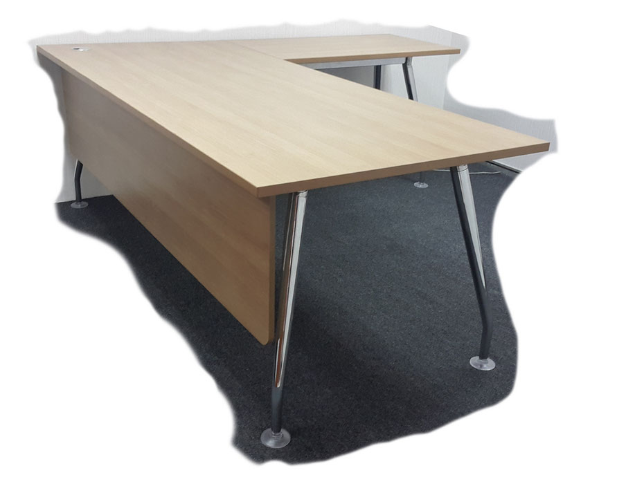 S1  Table with Chrome Leg & End-to-End Front Panel