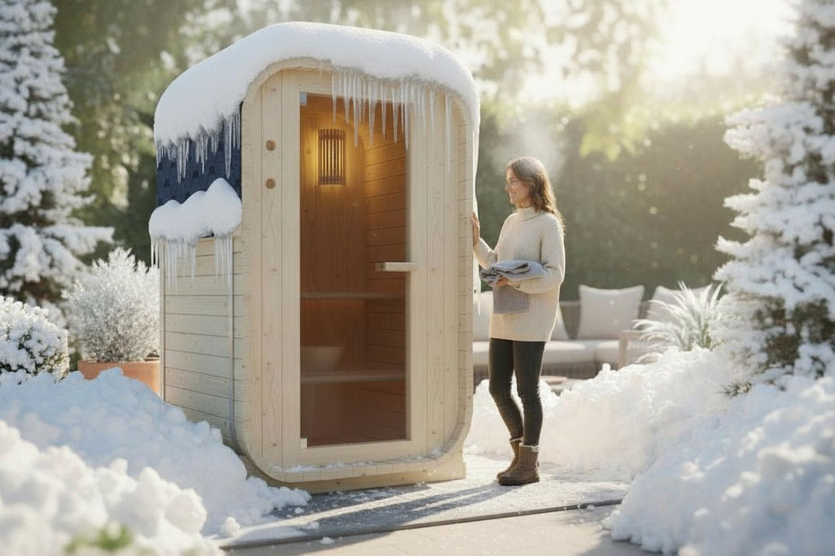 Outdoor-Sauna bei Schnee: Winter-Tipps 2026 | Welcon