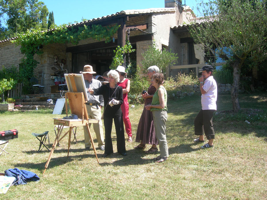 Stagiaires Atelier Claude Nicaud à Brousses les Antibel