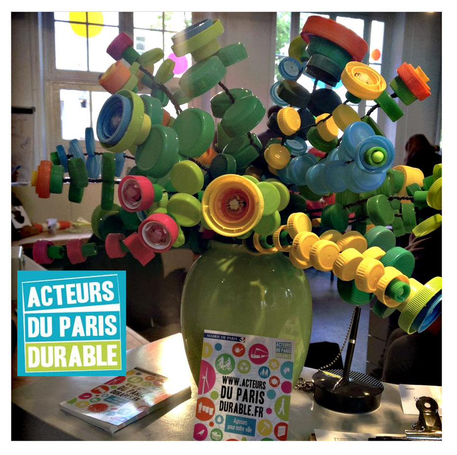 Bouquet de fleurs de Cicia Hartmann pour La maison des acteurs du Paris durable - Paris - mars 2016