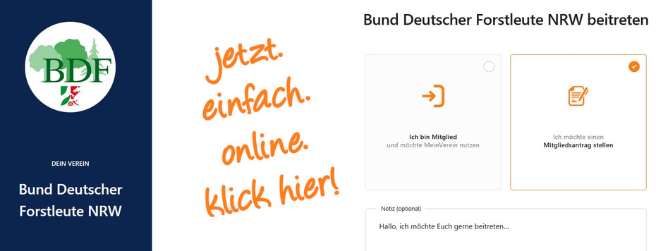 BDF NRW beitreten