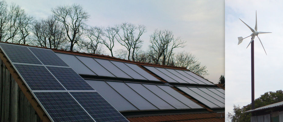 Regenerative Energien Energieerzeugung Photovoltaikanlage Solaranlage Aussteiger