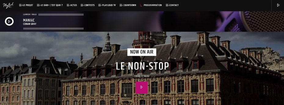 Playloud.fr, site internet, Playloud.be