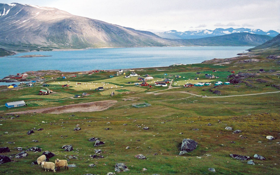 世界遺産「グリーンランドのグヤダー：氷冠縁辺部におけるノース人とイヌイットの農業景観」、イガリクの景観