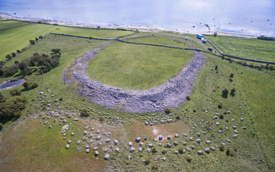 世界遺産「エーランド島南部の農業景観」、サンドビーの円形城砦村落