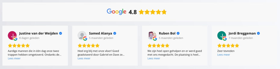 Hoge google ratings
