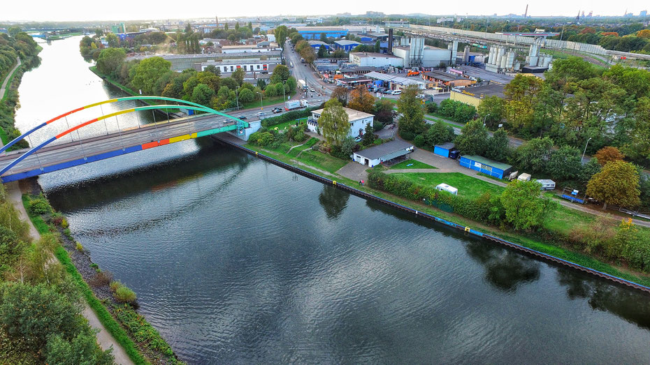 Unsere Vereinsanlage am Rhein-Herne-Kanal