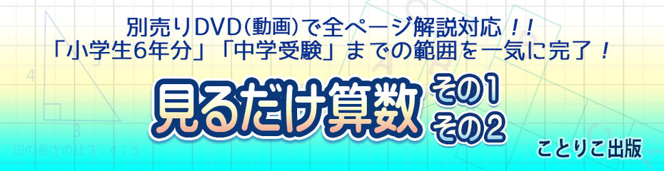 見るだけ算数 ことりこ出版 - 見るだけ算数 DVD（動画）ことりこ出版