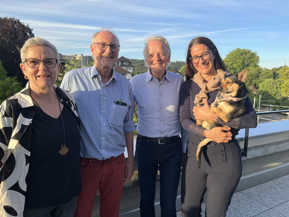 Neue Vorstand von Links nach Rechts: Franziska Streit, Pius Müller, Pierluigi Camici und Simone Heimplatz.