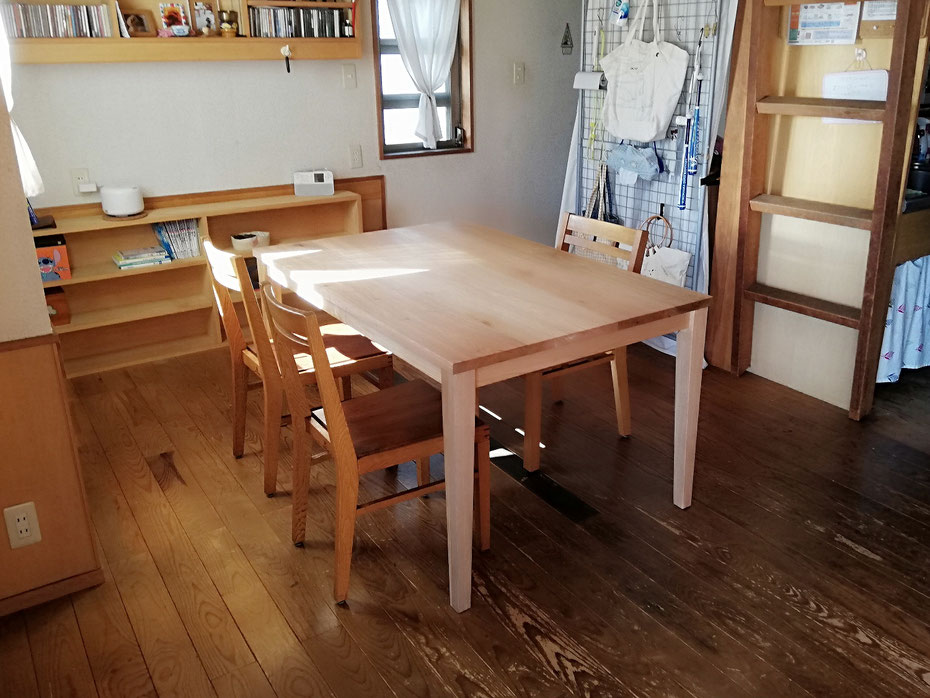 シンプルダイニングテーブル&チェア（横浜市・Y様邸）