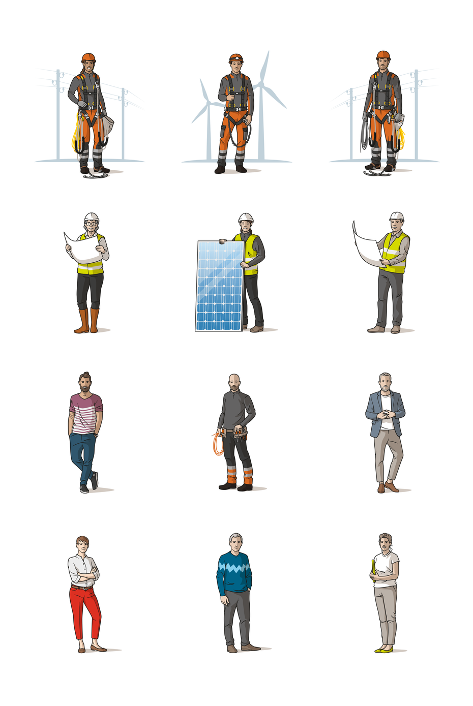 Corporate Illustration Menschen © Michael Stünzi
