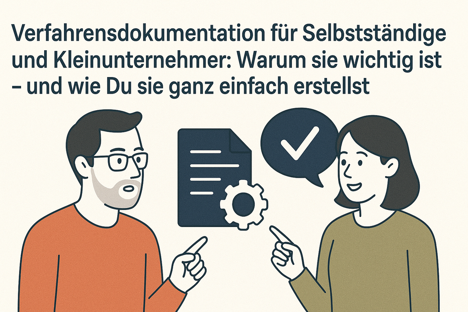 Verfahrensdokumentation für Selbstständige und Kleinunternehmer