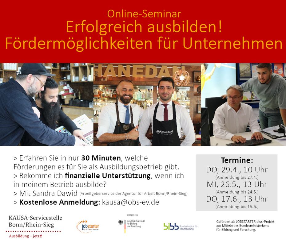 Flyer Online-Seminare