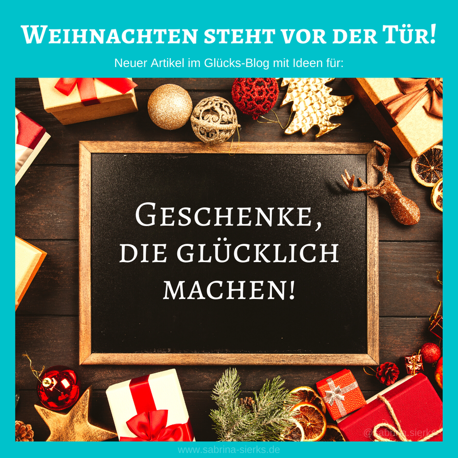 Weihnachten steht vor der Tür! Ideen für Geschenke, die glücklich machen.