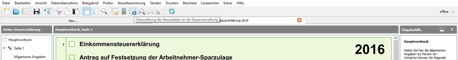 Steuererklärung versenden