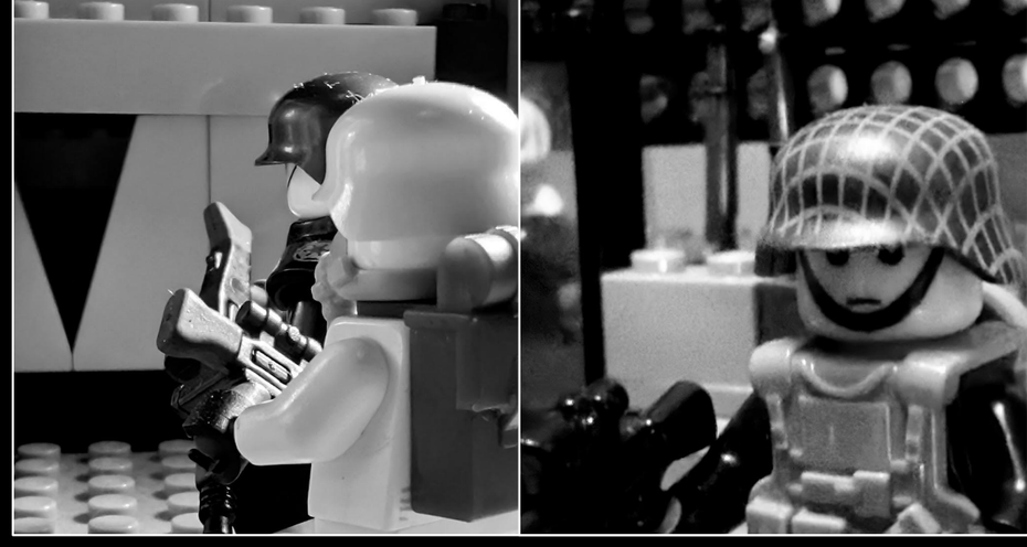 Reconstitution LEGO® WW2 fantasy – bataille entre soldats et créatures maudites