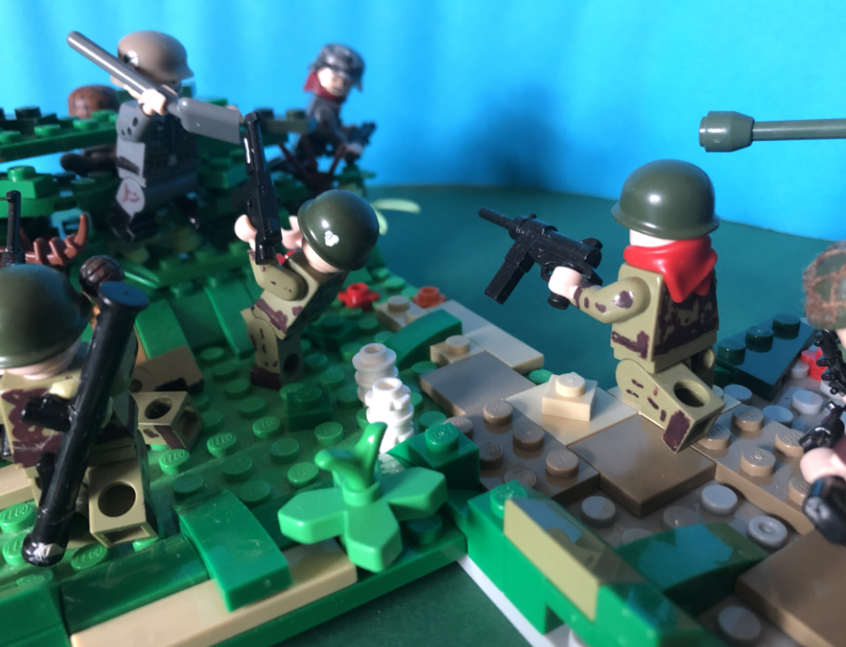 la guerre mondiale en lego® reconstituée par les enfants pour le concours photos bpzc blackpanzercube