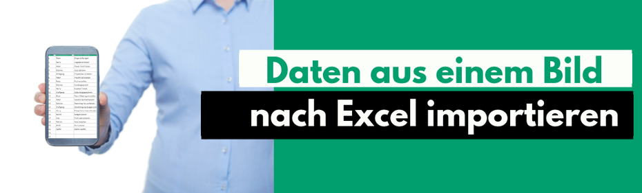 Daten fotografieren und nach Excel importieren