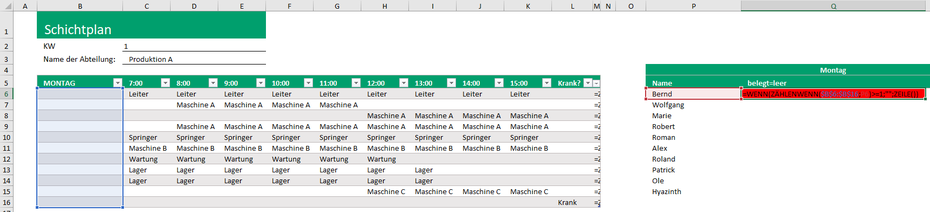 Excel Auswahlliste Element darf nur einmal verwendet werden