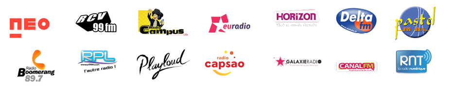 DAB+ Lille local 1, canal 7C, Canal FM, CapSao, Delta FM, Euradio, Galaxie Radio, Horizon, Pastel FM, Playloud, Boomerang, Radio Campus Lille, RCV, RPL Radio