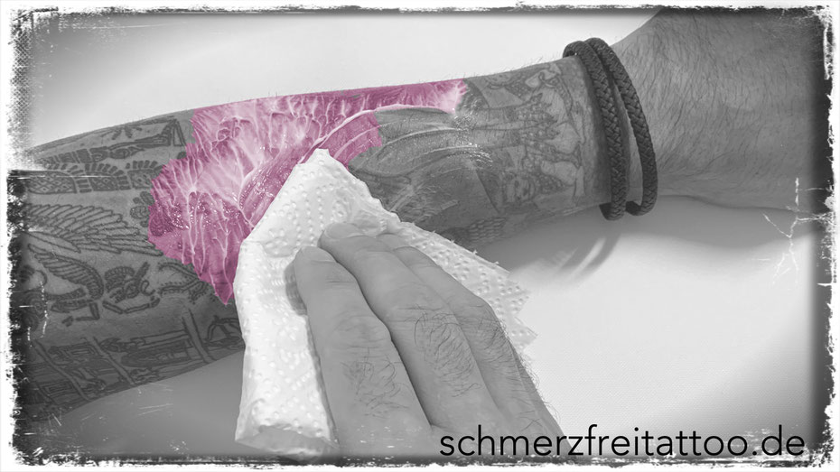 Anwendung Tattoo Betäubungscreme Schmerzfrei Tattoo