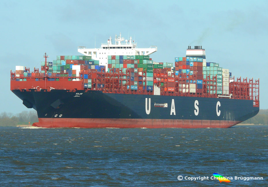 Hapag-Lloyd stellt Großcontainerschiff SAJIR auf LNG Betrieb um