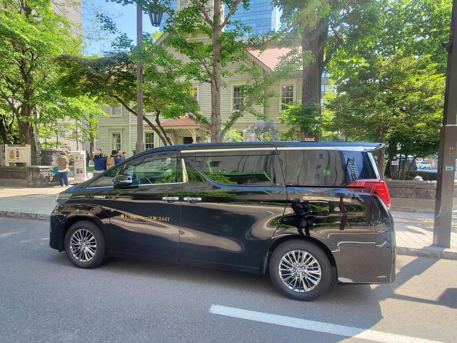北海道太田タクシーで使用している車両（ベルファイア）です。