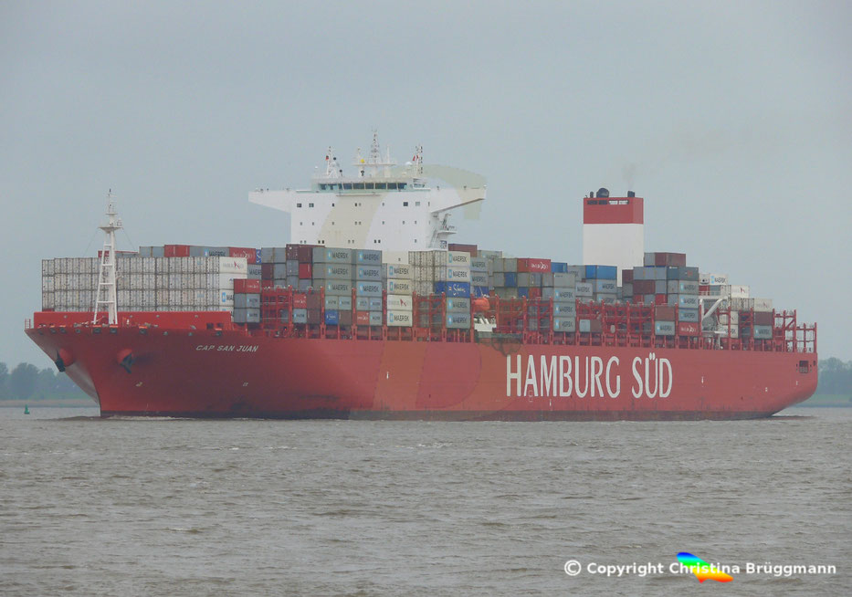Hamburg Spüd Containerschiff CAP SAN JUAN