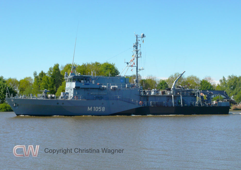 Nach Zwischenstopps ist die Fulda am 7. Mai mit Kurs auf Mittelmeer im Nord-Ostsee Kanal unterwegs gewesen.