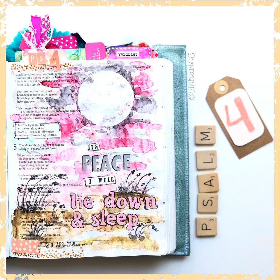 voorbeeld biblejournaling bijbeljournaling psalm4