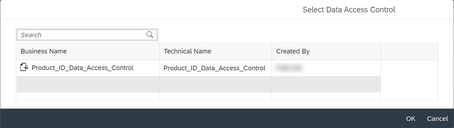 SAP Datasphere Select Data Access Control