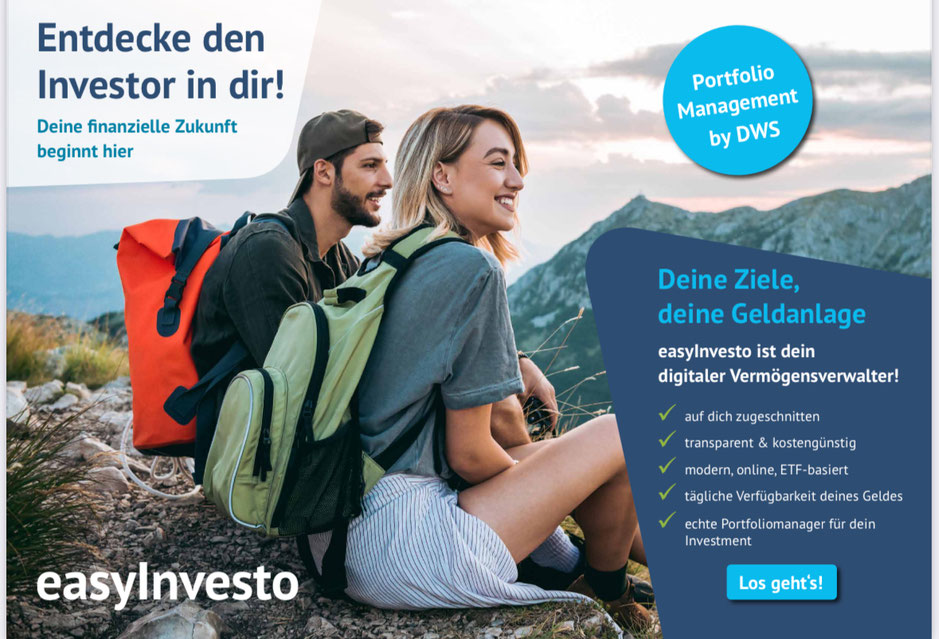 Roboter Advisor der DWS, Ihre digitale Vermögensverwaltung schon ab 50 EURO monatlich